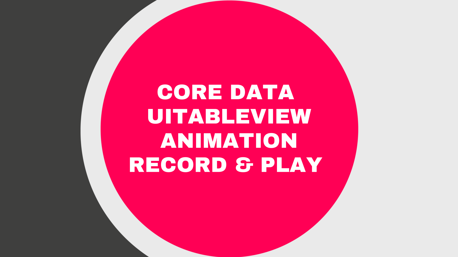 Core Data – Audio Recording App